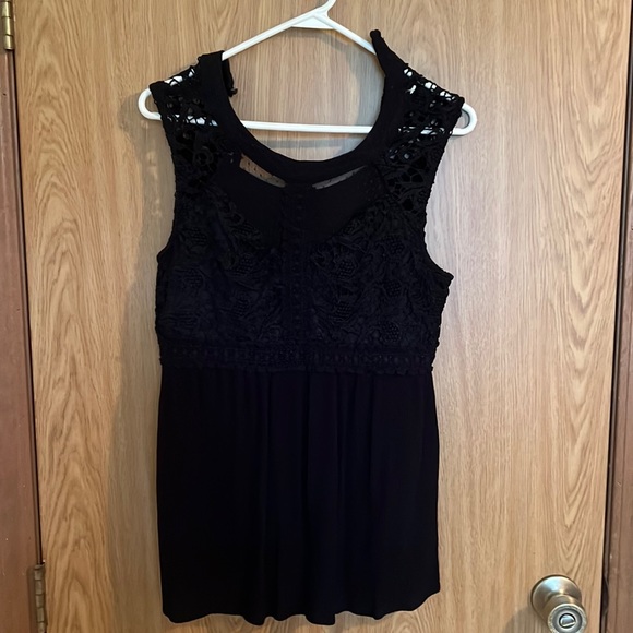 A new day Black sleeveless blouse size medium - Picture 1 of 3